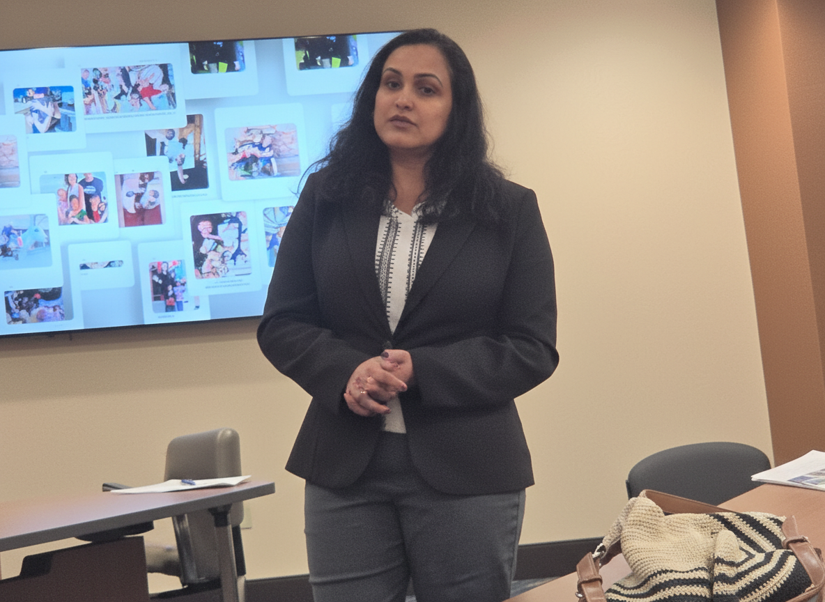 Swapna Reddy presenting at Hanford Pharmacy